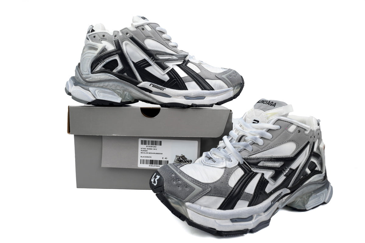 BALENCI Runner White Black Gray